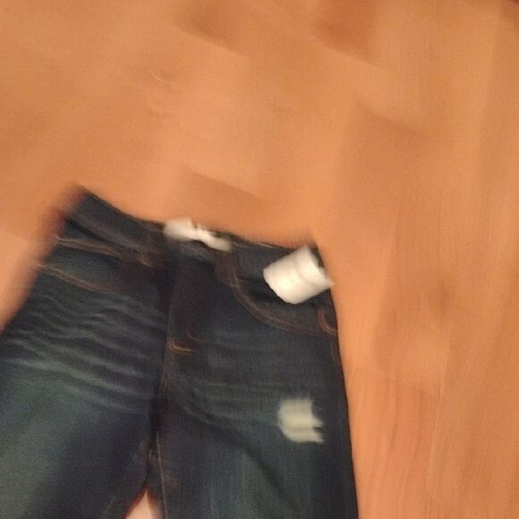 GAP Blue Straight Jeans with Distressed Details - Picture 4 of 6